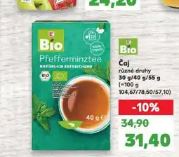 Kaufland Bio čaj nabídka