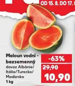 Kaufland Meloun vodní nabídka