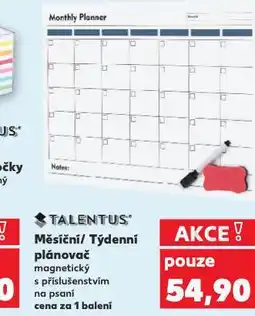 Kaufland Měsíční plánovač nabídka
