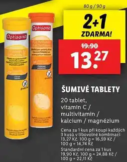 Lidl ŠUMIVÉ TABLETY , 80 g/90 g nabídka