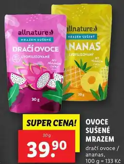 Lidl OVOCE SUŠENÉ MRAZEM, 30 g nabídka