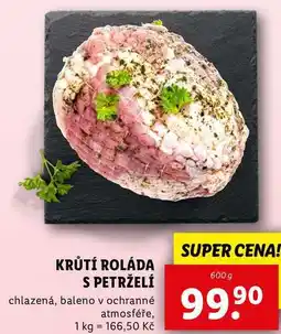 Lidl KRŮTÍ ROLÁDA S PETRŽELÍ, 600 g nabídka