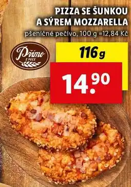 Lidl PIZZA SE ŠUNKOU A SÝREM MOZZARELLA, 116 g nabídka
