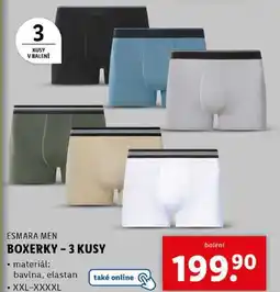 Lidl BOXERKY - 3 KUSY nabídka