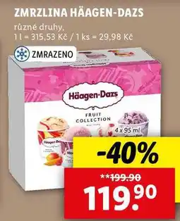 Lidl ZMRZLINA HÄAGEN-DAZS, 4x 95 ml nabídka