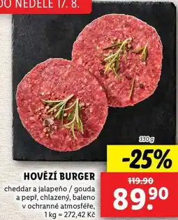 Lidl HOVĚZÍ BURGER, 330 g nabídka