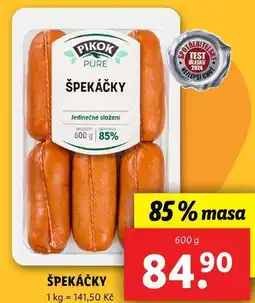 Lidl ŠPEKÁČKY, 600 g nabídka
