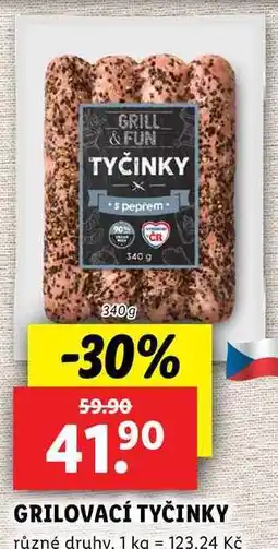 Lidl GRILOVACÍ TYČINKY, 340 g nabídka