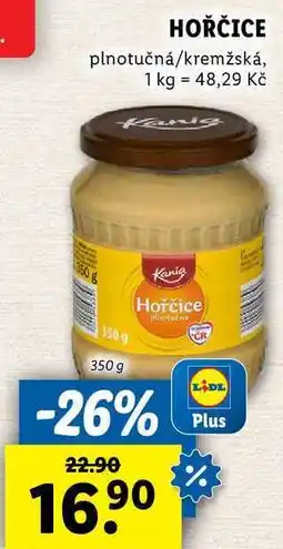 Lidl HOŘČICE, 350 g nabídka