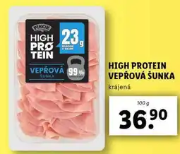Lidl HIGH PROTEIN VEPŘOVÁ ŠUNKA, 100 g nabídka