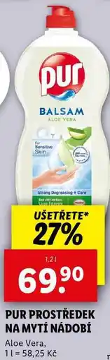 Lidl PUR PROSTŘEDEK NA MYTÍ NÁDOBÍ, 1,2 l nabídka