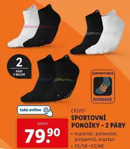 Lidl SPORTOVNÍ PONOŽKY - 2 PÁRY nabídka