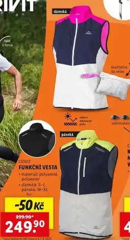 Lidl FUNKČNÍ VESTA nabídka