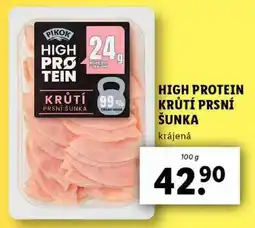 Lidl HIGH PROTEIN KRŮTÍ PRSNÍ ŠUNKA, 100 g nabídka
