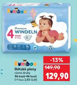 Kaufland Dětské pleny nabídka