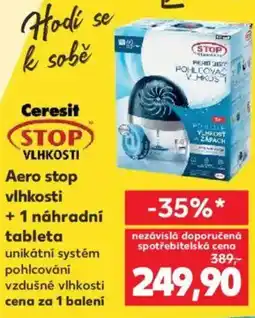 Kaufland Aero stop vlhkosti + 1 náhradní tableta nabídka