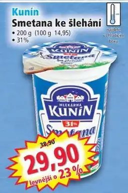 Norma Kunín Smetana ke šlehání nabídka