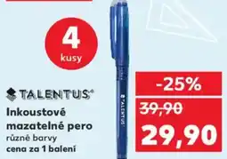 Kaufland Inkoustové mazatelné pero nabídka