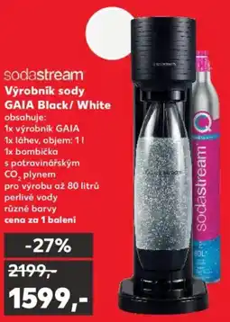Kaufland Výrobnik sody GAIA Black/White nabídka