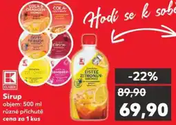 Kaufland Sirup nabídka