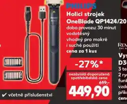 Kaufland Holicí strojek OneBlade QP1424/20 nabídka
