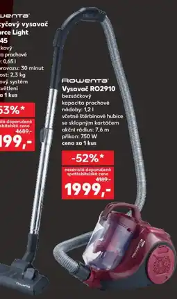 Kaufland Vysavač RO2910 nabídka