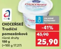 Kaufland CHOCEŇSKÉ Tradiční pomazánkové nabídka