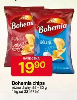 Hruška Bohemia chips různé druhy, 55-60 g nabídka