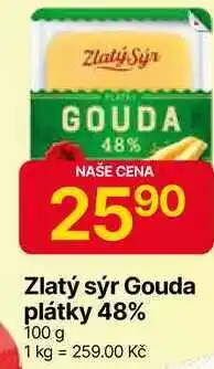 Hruška Zlatý sýr Gouda plátky 48% 100 g nabídka
