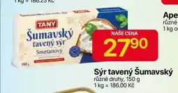 Hruška Tany Sýr tavený Šumavský různé druhy, 150 g nabídka