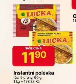 Hruška LUCKA Instantní polévka různé druhy, 60 g nabídka