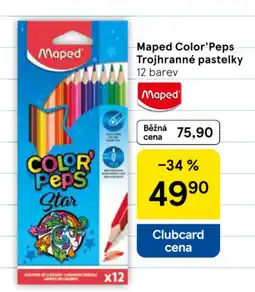 Tesco MAPED Color'peps trojhranné pastelky nabídka