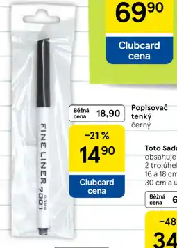 Tesco Popisovač tenký nabídka