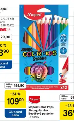 Tesco MAPED Color peps strong jumbo bezdřevé pastelky nabídka