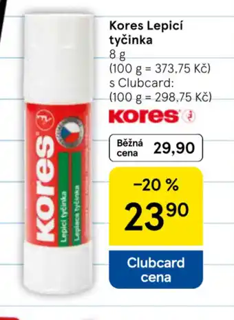Tesco KORES Lepici tyčinka nabídka