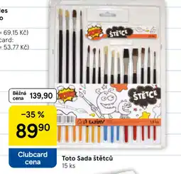 Tesco Toto sada štětců nabídka