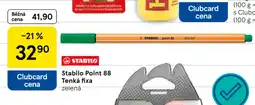 Tesco STABILO Point 88 tenká fixa nabídka