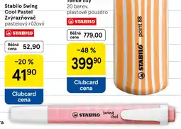 Tesco STABILO Swing cool pastel zvýrazňovač nabídka