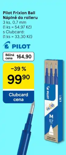 Tesco PILOT Frixion ball náplně do rolleru nabídka