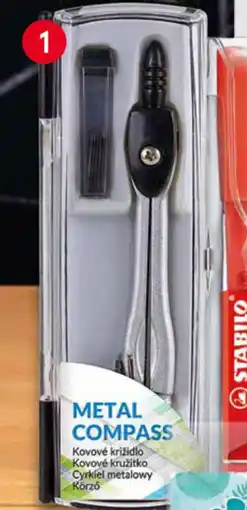 Tesco Kovové kružítko s náhradními tuhami nabídka