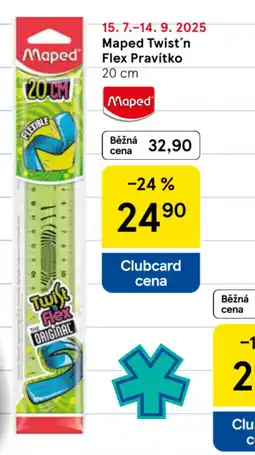 Tesco MAPED Twist'n flex pravitko nabídka