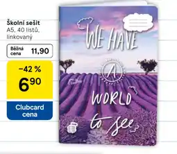Tesco Školní sešit nabídka