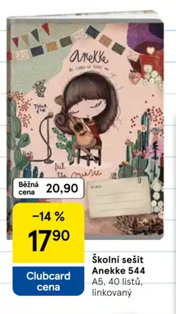 Tesco Školní sešit anekke 544 nabídka