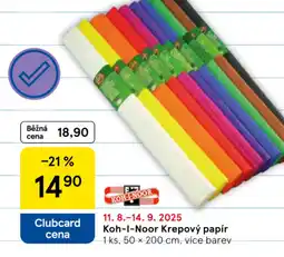 Tesco Koh-i-noor krepový papír nabídka