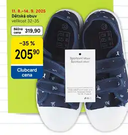 Tesco Dětská obuv nabídka