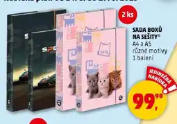 Penny Market Sada boxů na sešity nabídka