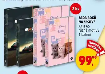 Penny Market Sada boxů na sešity nabídka