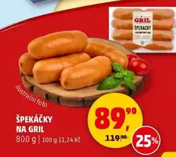 Penny Market ŠPEKÁČKY NA GRIL nabídka