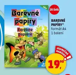 Penny Market Barevné papíry nabídka