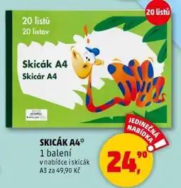 Penny Market Skicák A4 nabídka